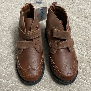 Carters size 12 brand new dress shoes with Velcro straps
